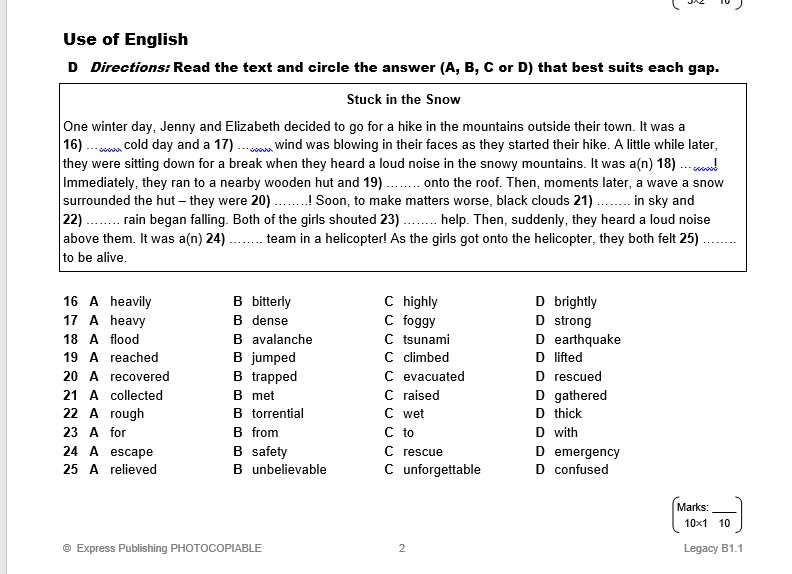 Тестове на учебник Legacy (b1.1) (b1.p2) (матура за 10 клас)