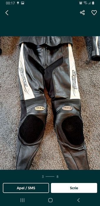 Costum moto ceaca + pantaloni cu protectii