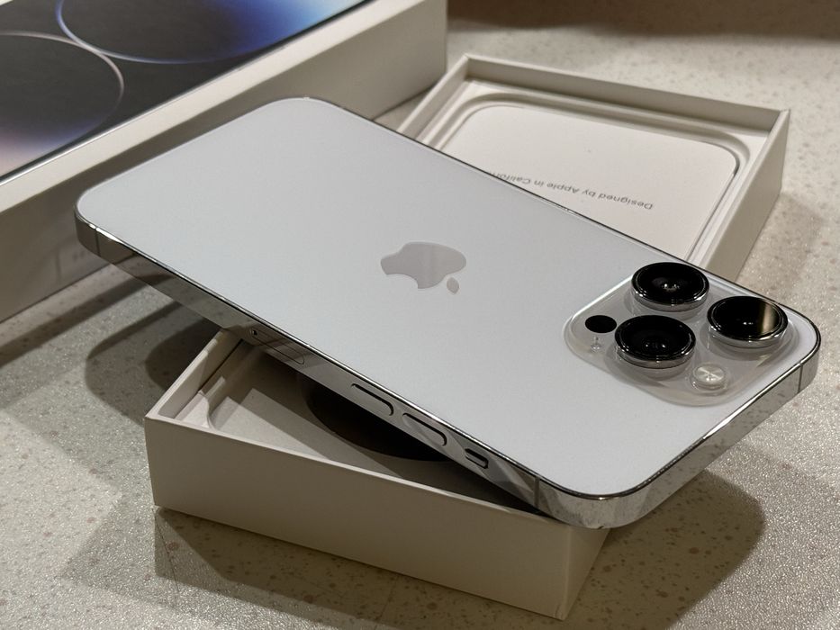iPhone 14 Pro Max 256GB Silver (Бял) - 87% Батерия, Отличен.