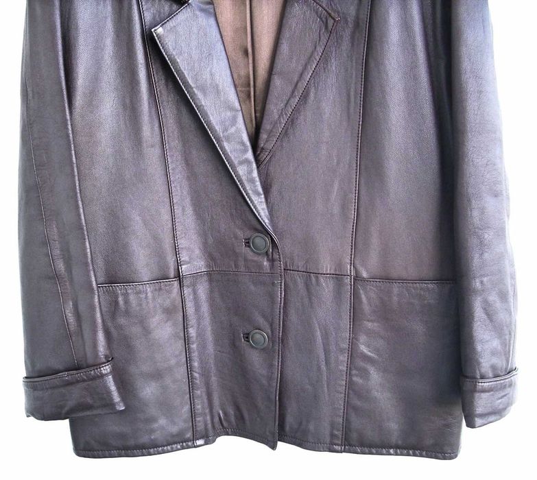 Дамско яке с ревери естествена кожа