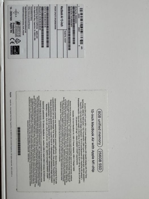 Macbook Air 256 GB M1 chip