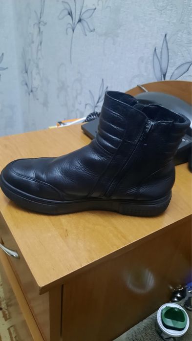 Зимние сапоги. Кожа