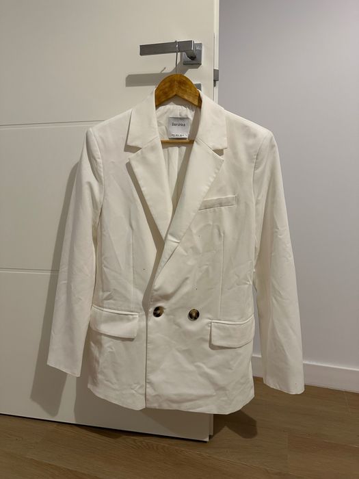 Sacou, damă, Bershka, S, alb