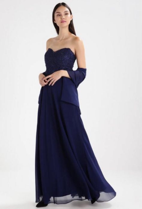 Rochie Lunga Navy,  masura M, impecabila, noua, eticheta
