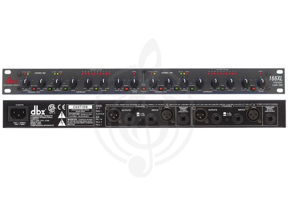 DBX 166XL экспандер/гейт, компрессор и лимитер.