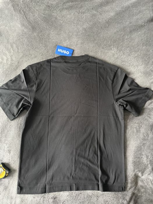 HUGO Nugix tricou barbati negru cu imprimeu marimea S nou original