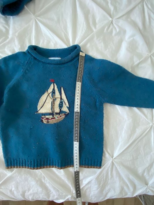 Vand pullover+caciulita  Janie&Jack, pt 2-3 ani,80 lei