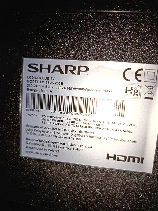 Телевизор Sharp 55
