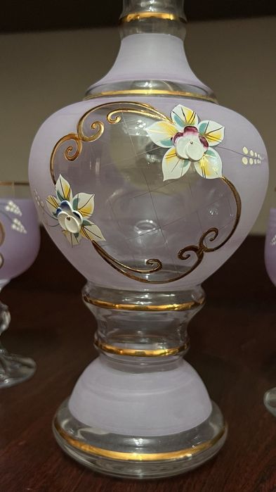 Комплект из 6 бокалов и графина "BOHEMIA" чешского производства