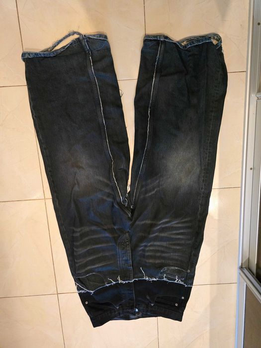 Balenciaga cut up jeans