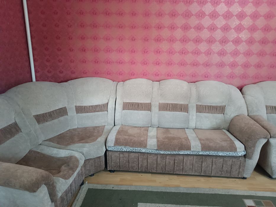 Диван раскладной угловой с креслом