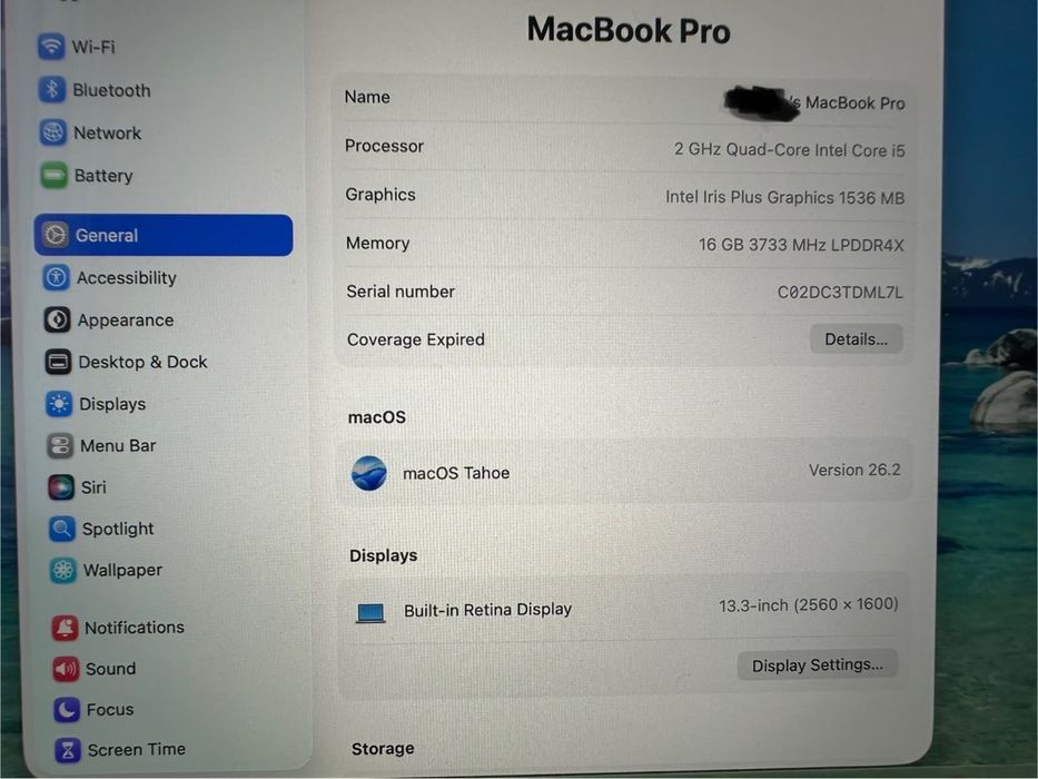 Продам Apple Macbook Pro 13’’ 2020 года