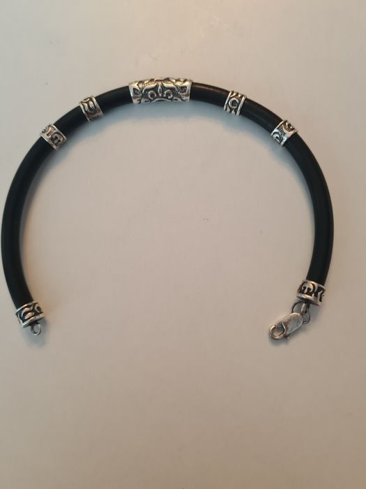 Стилна мъжка гривна със сребро My silver