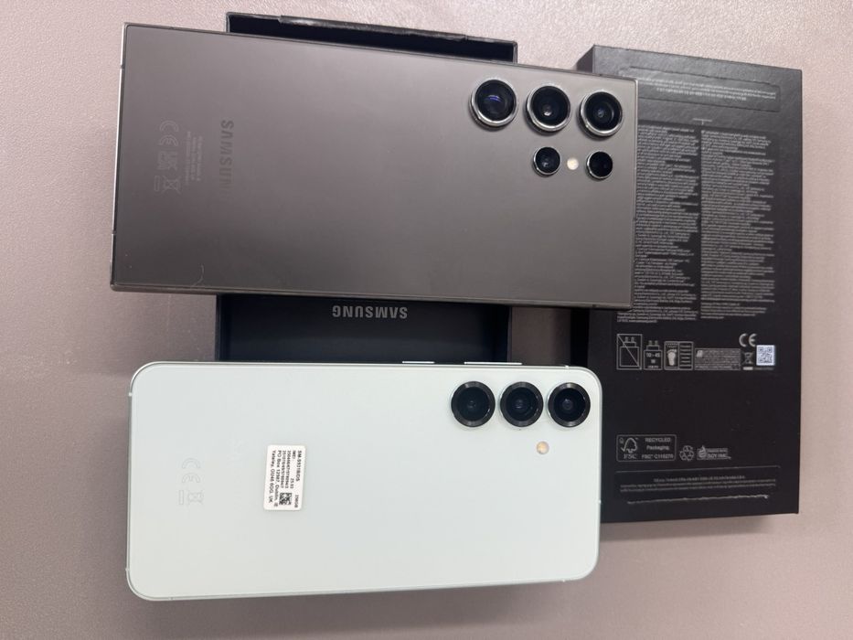 Като нови S24 ultra 512GB и S25 с гаранция