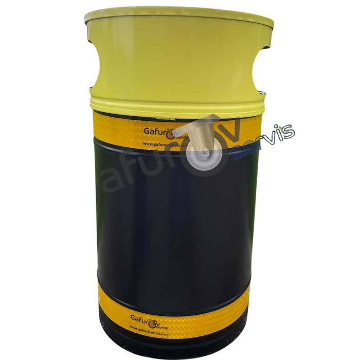 Метално парково кошче за отпадъци 50 л - с пепелник