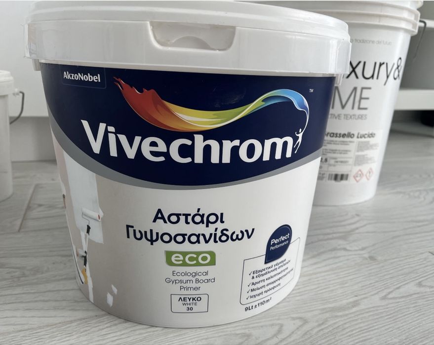 Грунд Vivechrom Eco 30 White, голяма разфасовка + подарък мн.материали