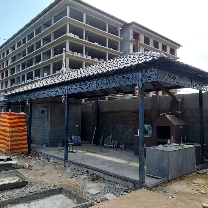 Навес ворота  арка тапчан есік решетка