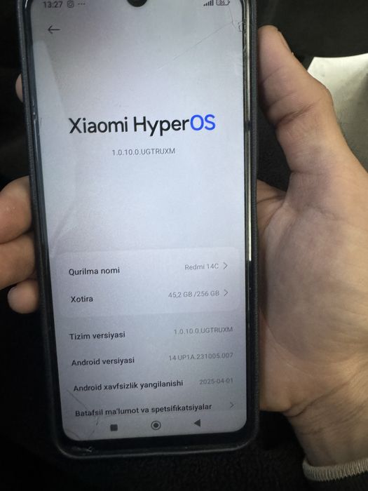 Redmi 14C ideal 8/256 arzon narxdaa srochna sotiladi!!!