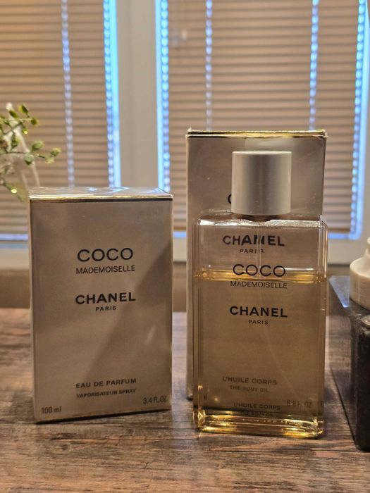 Chanel Coco Mademoiselle комплект от боди олио и парфюм