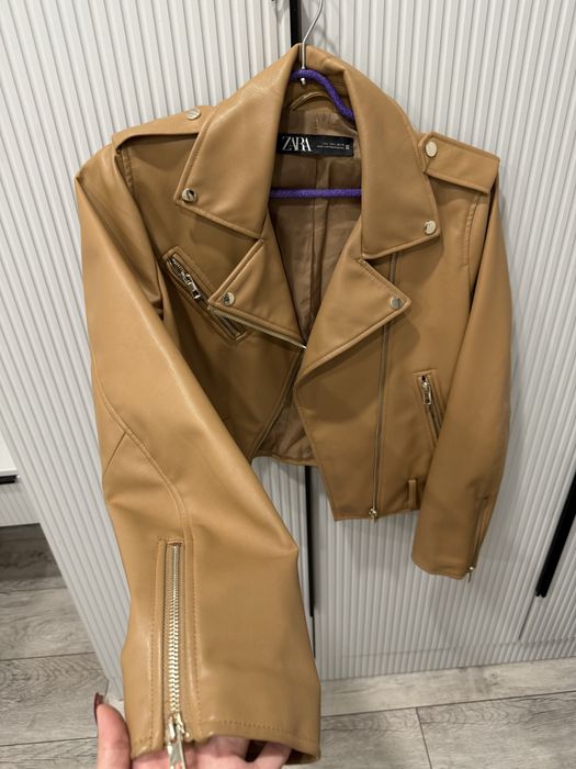 Кожаная куртка Zara