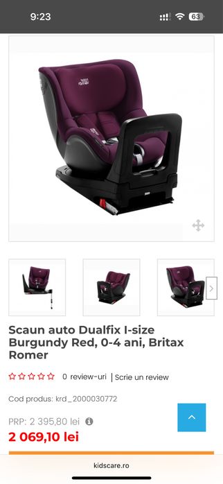 Scaun auto copii pana 4 ani