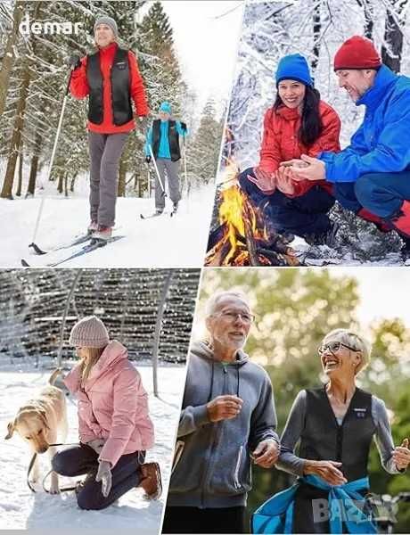 KEMIMOTO Женска отопляема жилетка,8 зони,2бутона,батерия не е включена