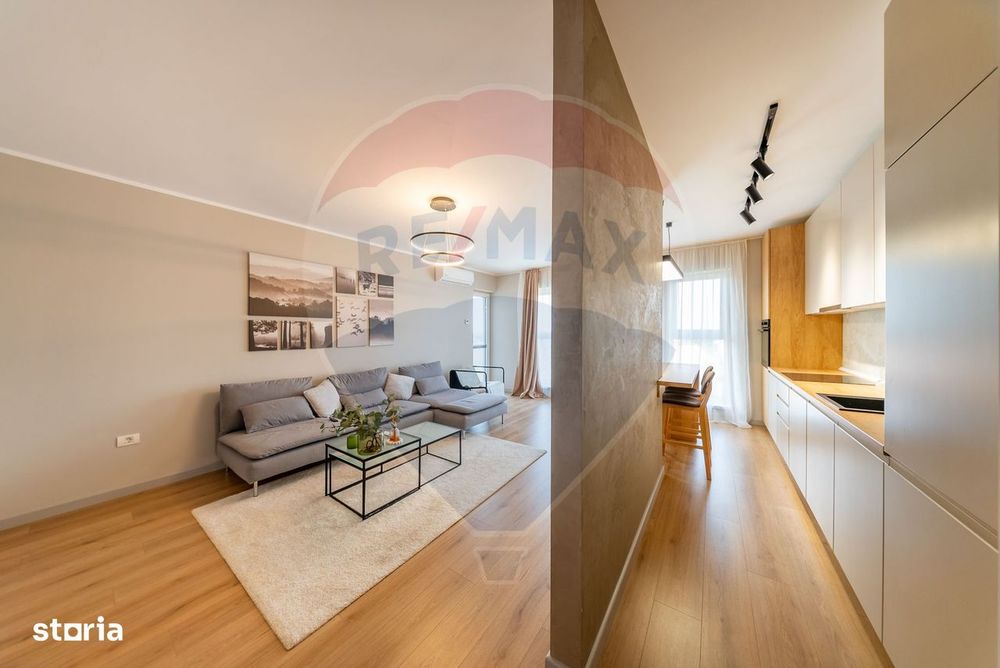 Apartament cu 2 camere, parcare și design premium