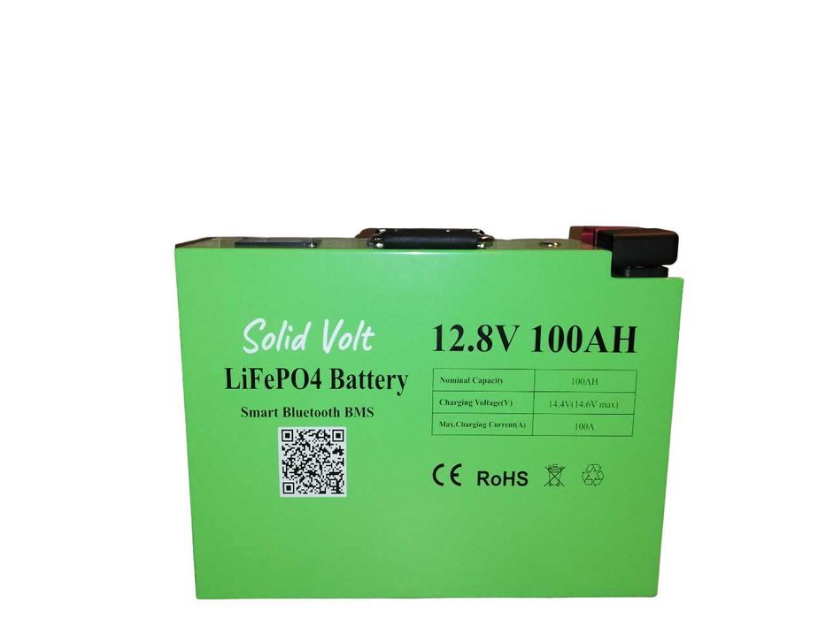 Baterie litiu Lifepo4PO4 12V – 100Ah smart BMS, BLUETOOTH