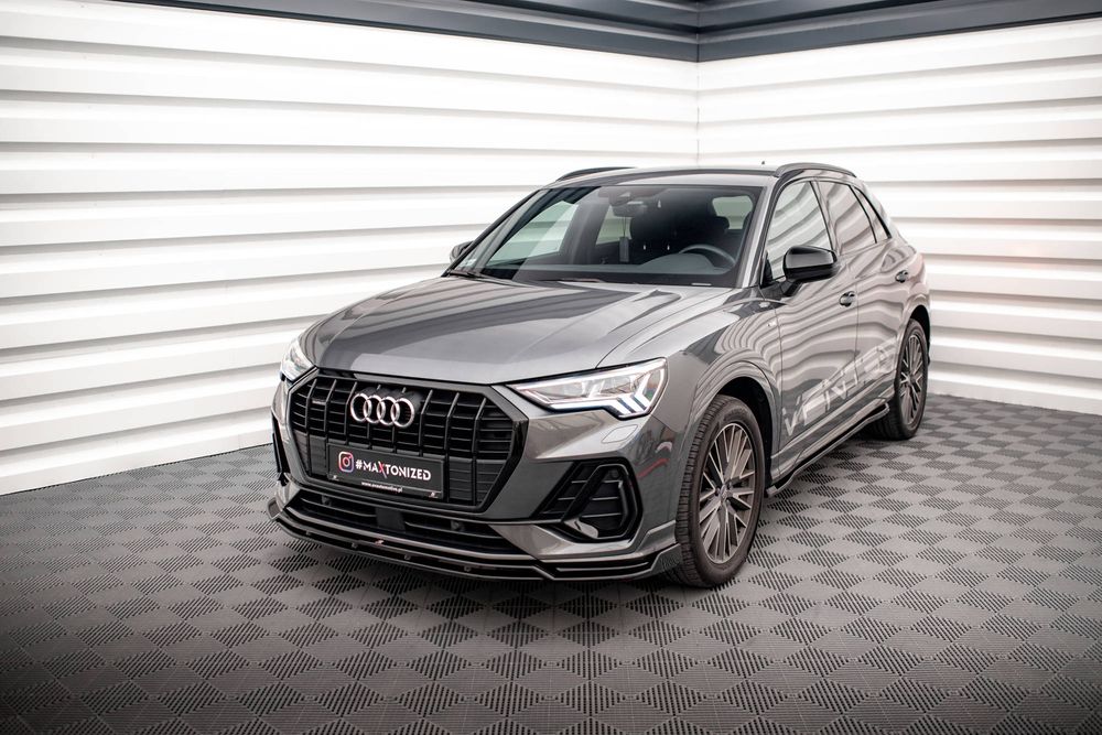 Спойлер за предна броня Maxton design за Audi Q3 S-line (2018-)