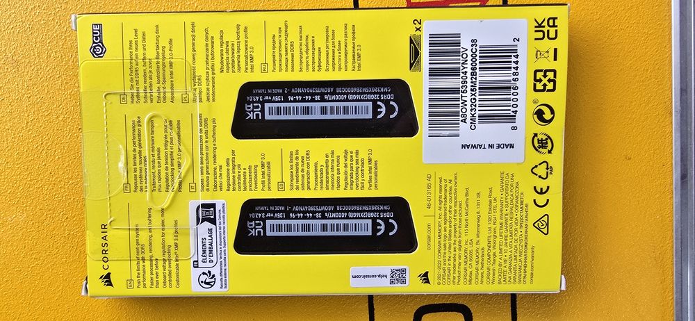 Ram Corsair Vengeance Kit 32GB DDR5 6000MHz CL38 Nou Sigilat Garantie Factura