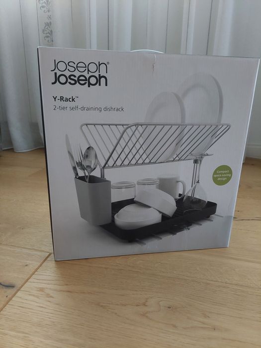 Scurgător de vase Joseph Joseph Y-Rack
- cu două nivele, din oțel inox