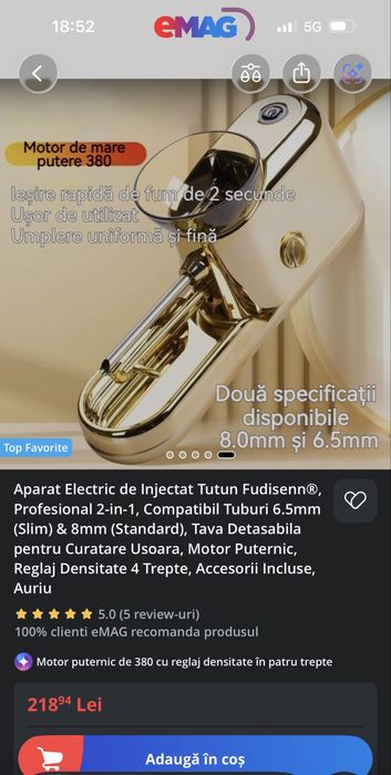 Aparat Automat Injectat, Tutun Silverado Blue