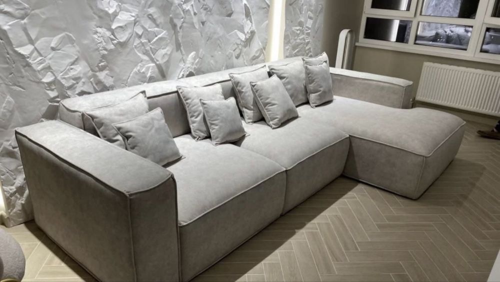 Диван раскладной серый