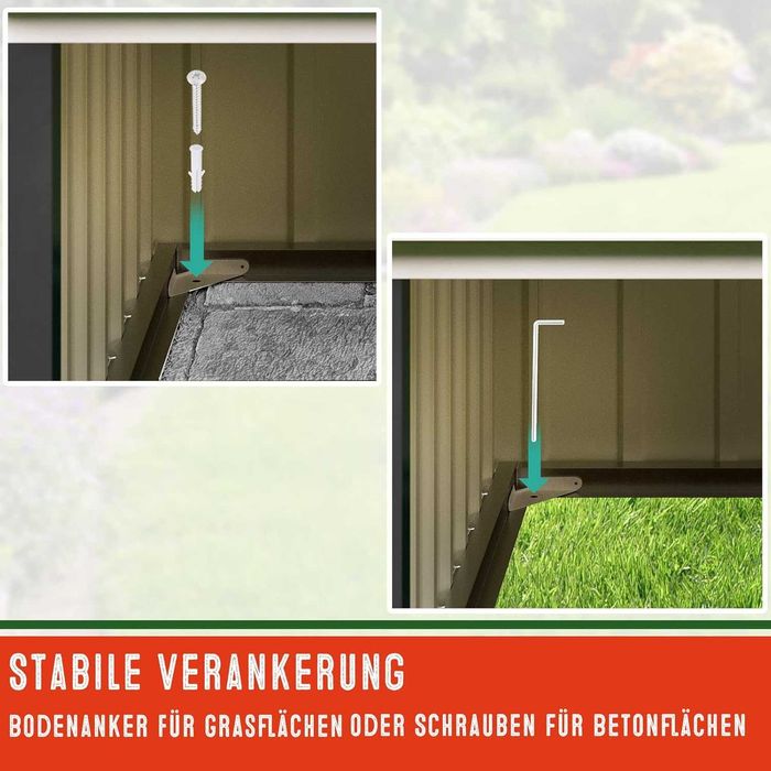 Метален гараж за роботизирана косачка за трева