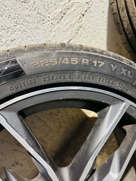 4 броя джанти с гуми за мерцедес W220