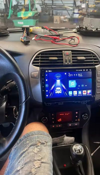 Navigatie android Fiat Bravo GPS Waze YouTube Carplay BT