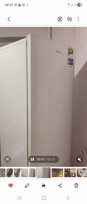 Холодильник Веко белого цвета