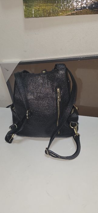 Rucsac piele naturala enzo bertini  convertibil și in poseta