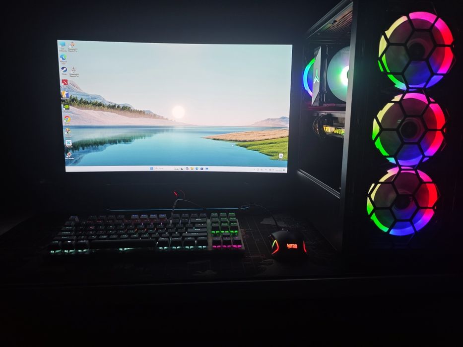 RTX 3070/ I5 12400F/ 200Hz monitor мощный игровой компьютер