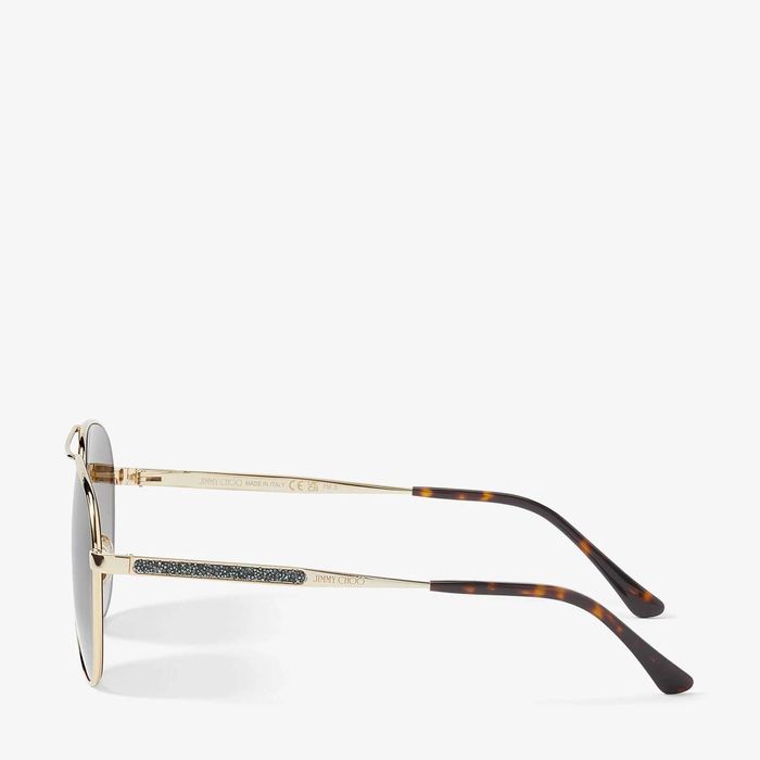 Оригинални дамски слънчеви очила Jimmy Choo Swarovski Crystals -62%