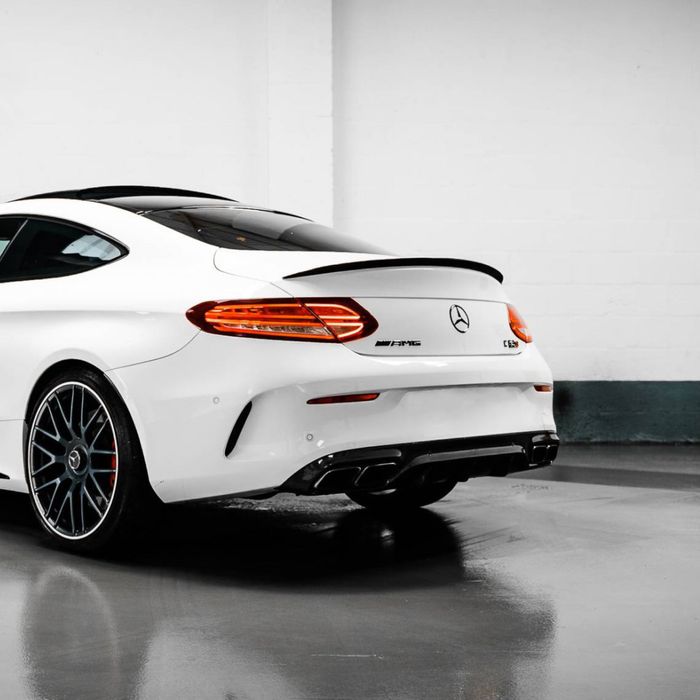 Спойлер лип за багажника – Mercedes W205 C Class Купе , черен гланц