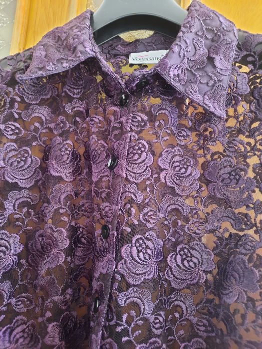 Elegant blazer din dantela groasa marime 48