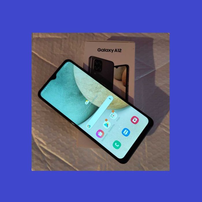 Telefon Samsung A12 - 4GB/64GB ca NOU - la cutie - folie & husa BONUS