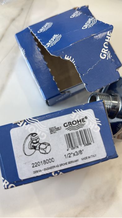 Угловой вентиль GROHE 1/2″-3/8″