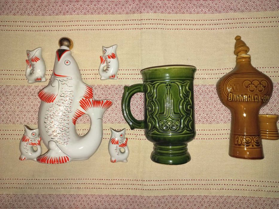 Винтажная посуда из СССР / Олимпиада-80 / Рыба / Ретро