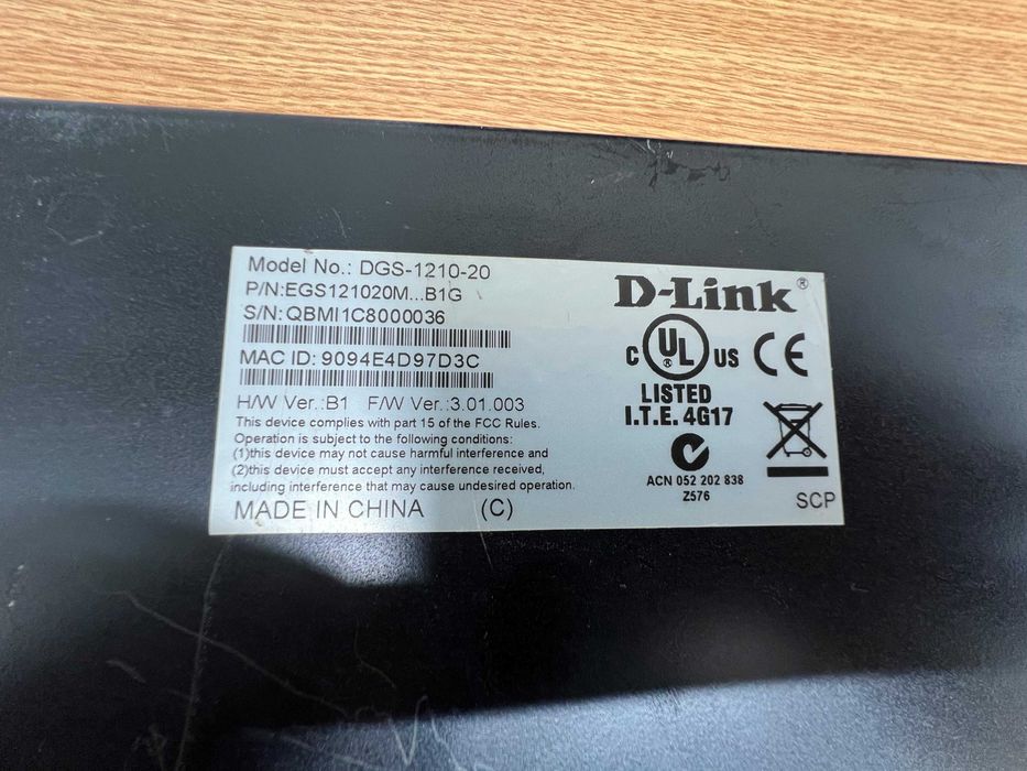 Switch D-link DGS-1210-20