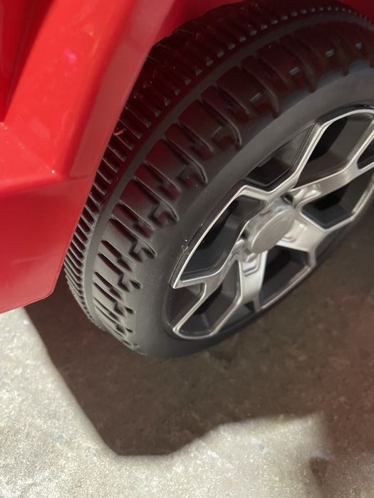 Masinuta cu maner parental si roti EVA Jeep Wrangler