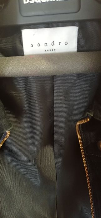 Куртка косуха SANDRO натур замш