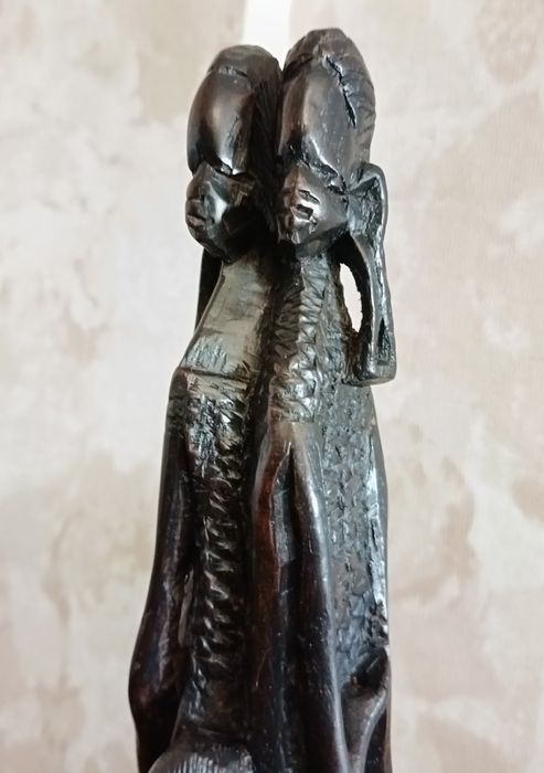 Автентична африканска статуетка, дърворезба"Уджамаа"