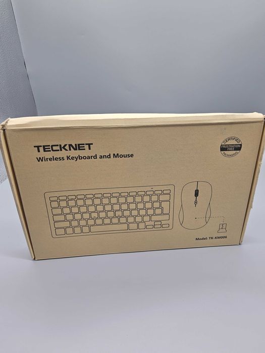 TECKNET Mini безжичен комплект –клавиатура и мишка 2.4GHz;USB приемник ...